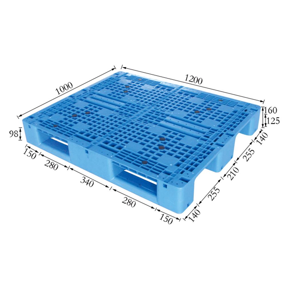 Mesh Shelf with Steel Tube Plastic Pallet 1210 A